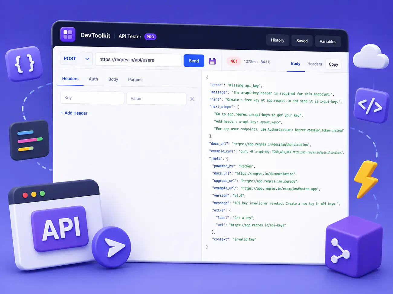 API Tester - DevToolkit