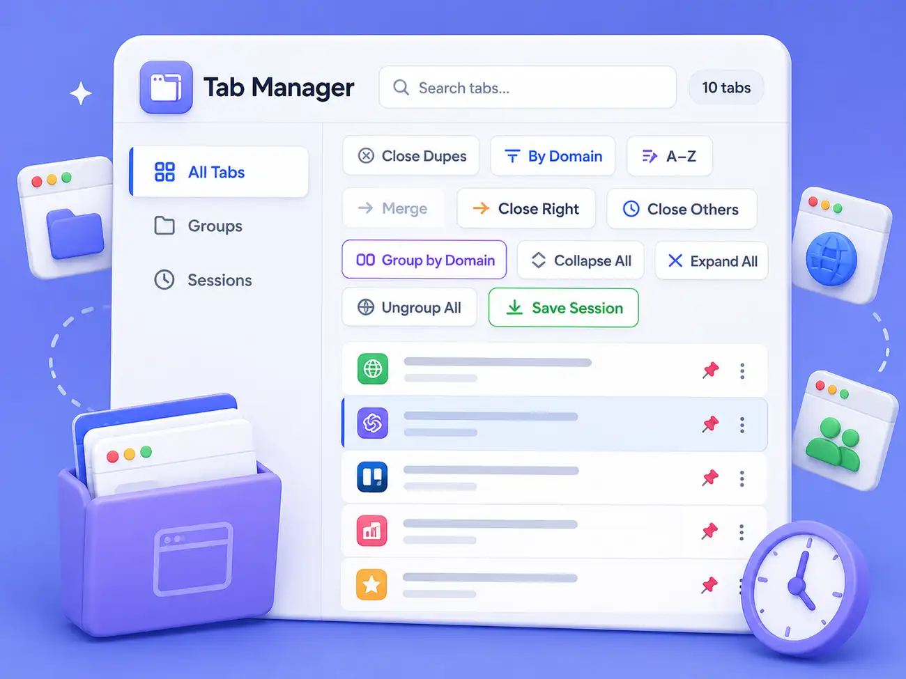 Tab Manager - DevToolkit